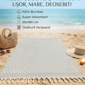 SET 2 PROSOAPE XXL PREMIUM DE PLAJA 100 % BUMBAC (PESHTEMAL)