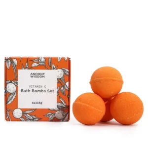 Set de 4 Bombe de Baie Zesty Vitamina C – Cvartet de Aromaterapie